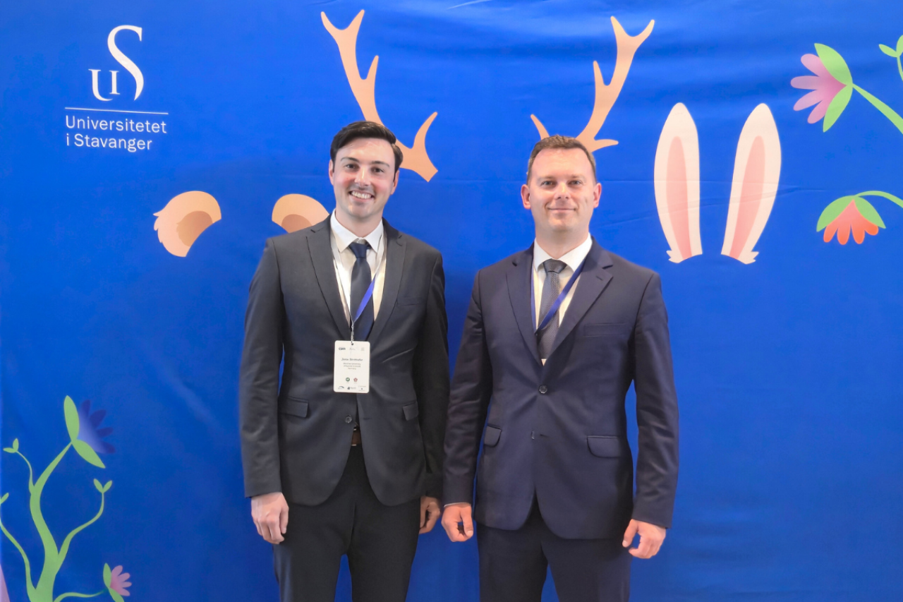 Jonas Strohhofer und Marcin Hinz auf der ESREL SRA-Konferenz