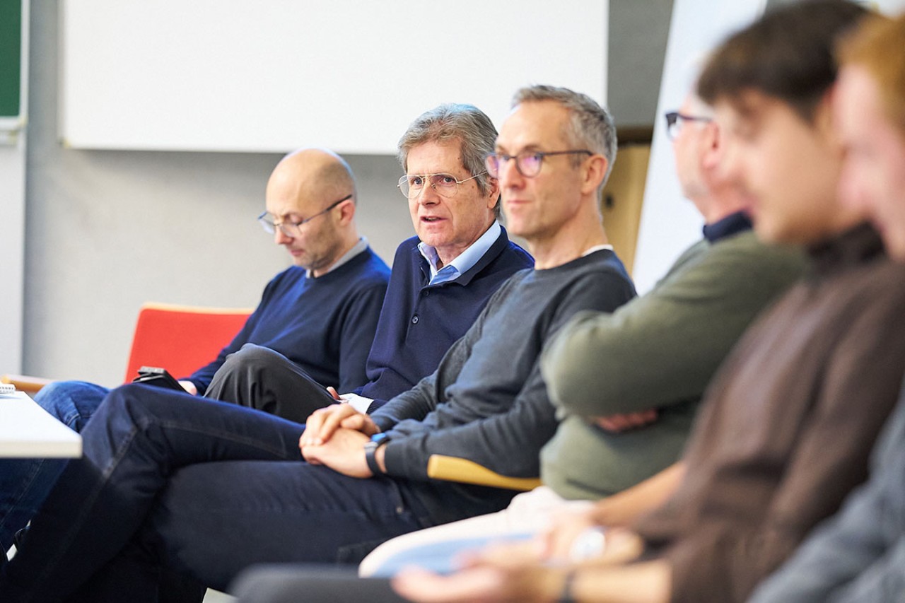 Prof. Wibmer, Prof. Knoll, Prof. Hecker und Prof. Sentpali