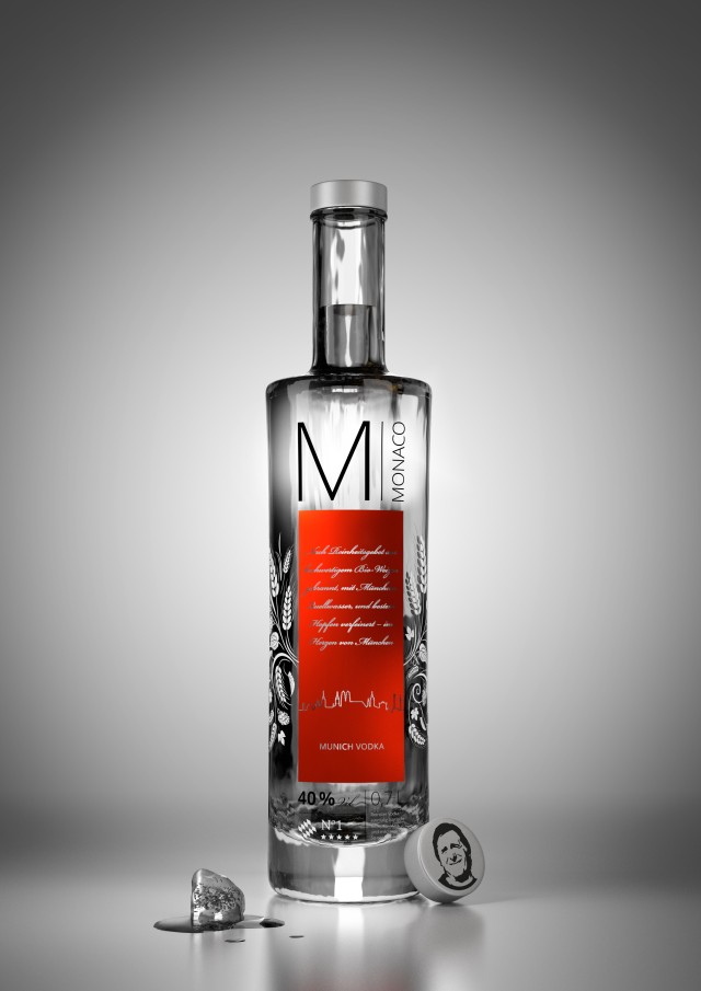 Das erste Produkt der Munich Distillers: der Monaco Vodka (Foto: Munich Distillers)