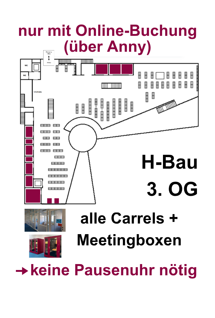 Bibliotheksplan Reservierung