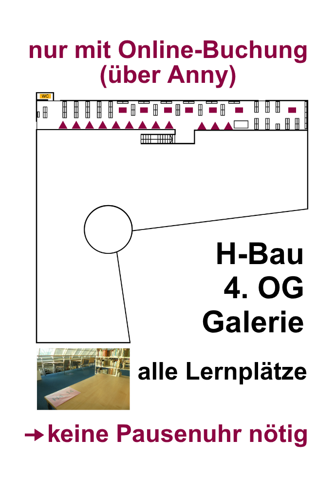 Bibliotheksplan Reservierung