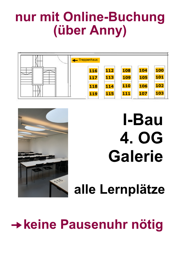 Bibliotheksplan Reservierung
