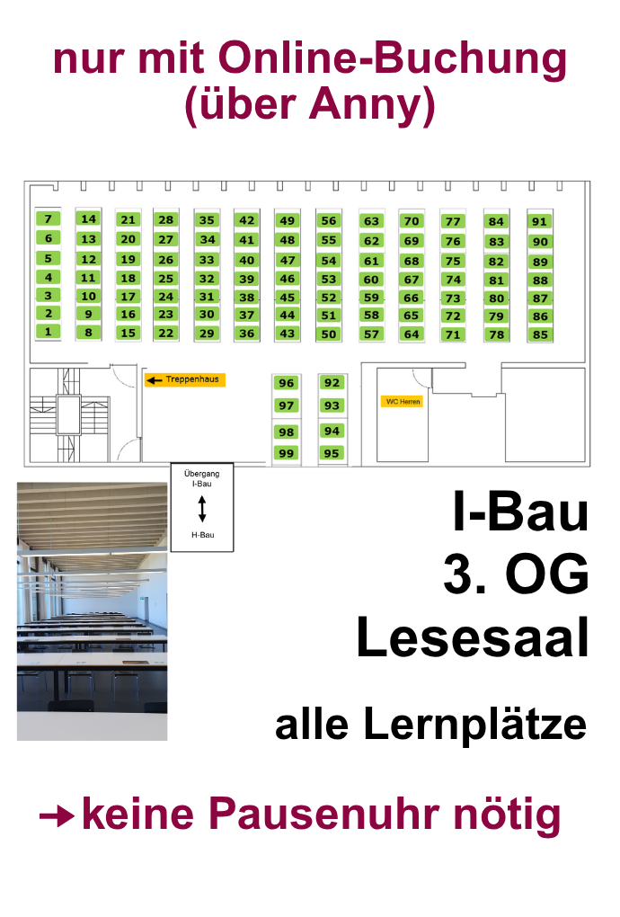 Bibliotheksplan Reservierung