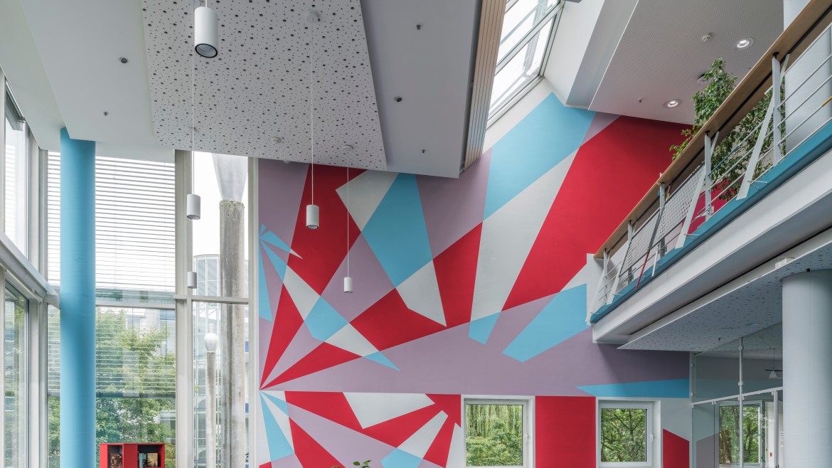 Vorraum Bibliothek (Wandgestaltung Vorraum Bibliothek
