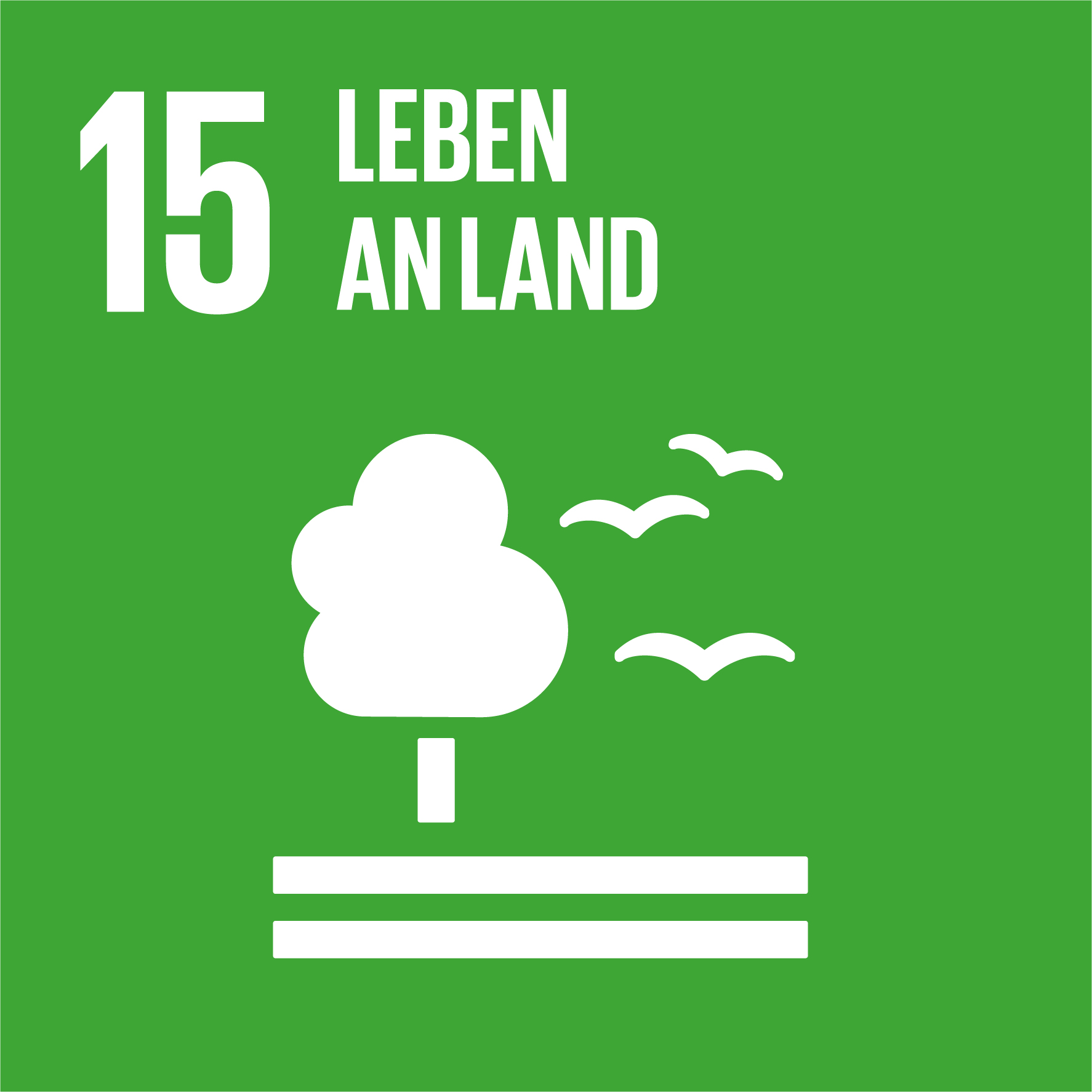 Icon Sustainable Development Goals SDG Nachhaltigkeitsziel Leben an Land
