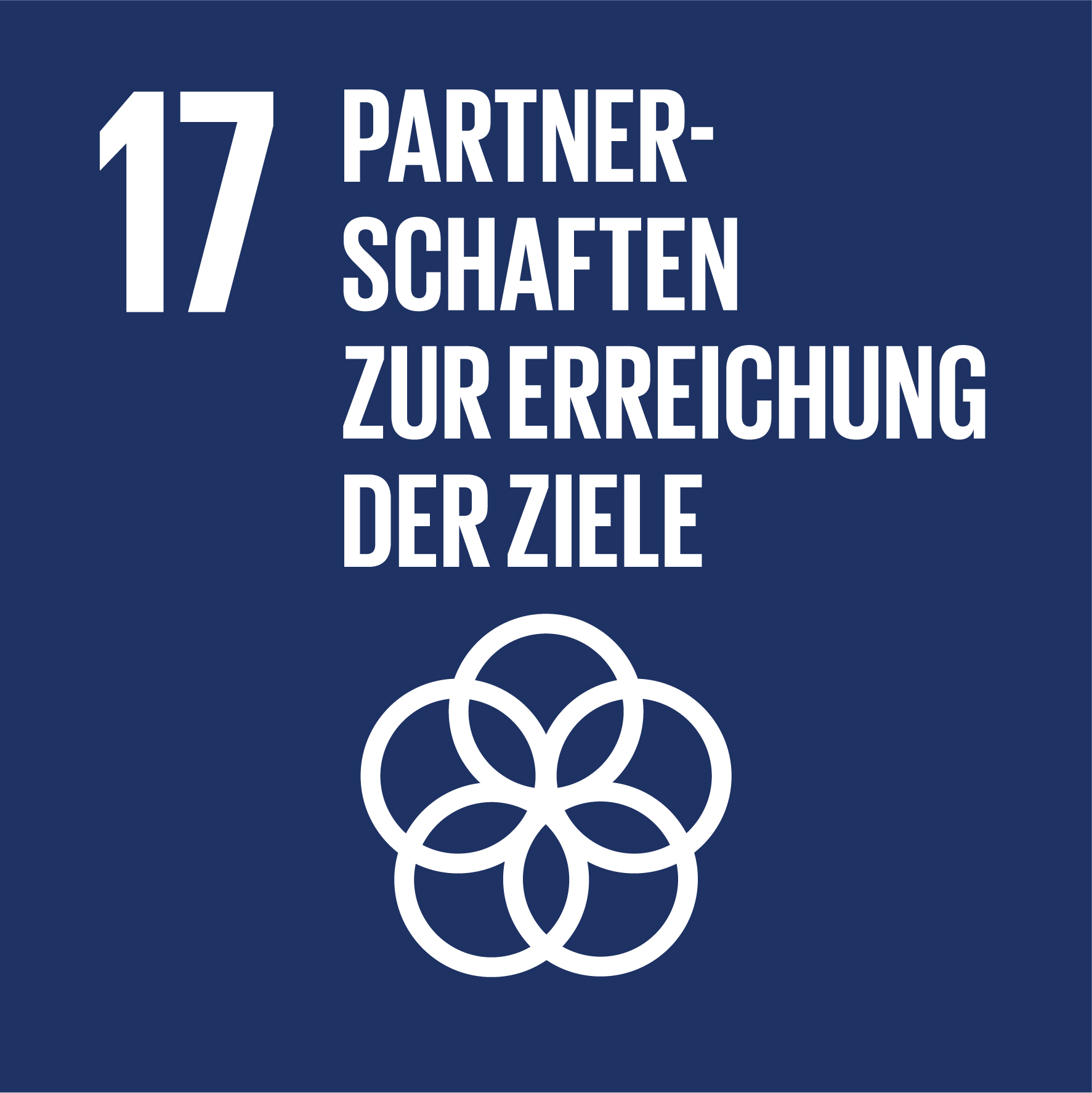 Icon Sustainable Development Goals SDG Nachhaltigkeitsziel Partnerschaften zur Erreichung der Ziele (Vereinte Nationen (UN)) Icon Sustainable Development Goals SDG Nachhaltigkeitsziel Partnerschaften zur Erreichung der Ziele