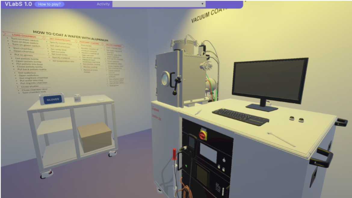 Virtual experiment on thermal evaporation