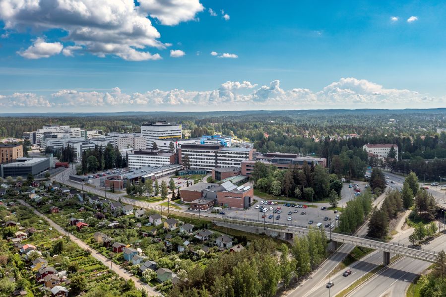  Sommerbild Kauppi Campus und Hauptcampus TAMK
