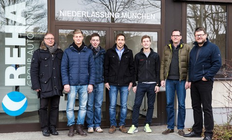 v.l.n.r. Prof. Christoph Maurer, Florian Früh, Tobias Edlböck, Stefan Daumoser, Sebastian Barton, Axel Börsing und Reinhard Gerritschen (Foto: Manuela Braunmüller)
