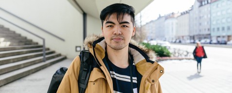 David aus Taipeh, jetzt schon ein Fan des Münchner Olympiastadions (Foto: Marco Gierschewski)