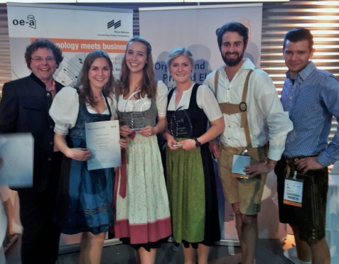 Das erfolgreiche Team bei der OE-A-Competition (Foto: Moosheimer)