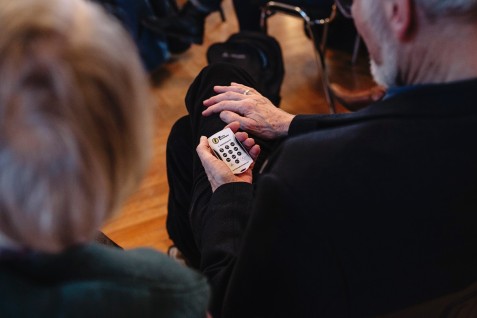 Entscheidung per Klick: Simulierte Abstimmung über den Bau einer dritten Startbahn (Foto: Fabian Sommer)