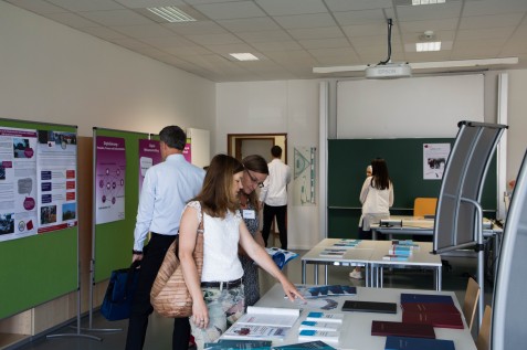Informaterial und Plakate sorgten auf der DocMuc zusätzlich für mehr Verständnis der aktuellen Herausforderungen im Bereich Technische Kommunikation (Foto: Alexander Reichert)