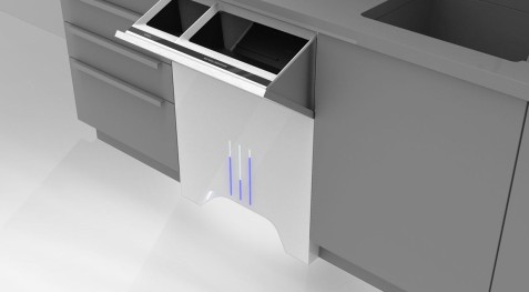 Der Recyclingprozess wird mithilfe des 'Division'-Systems vereinfacht und optimiert (Bild: Fakultät für Design)