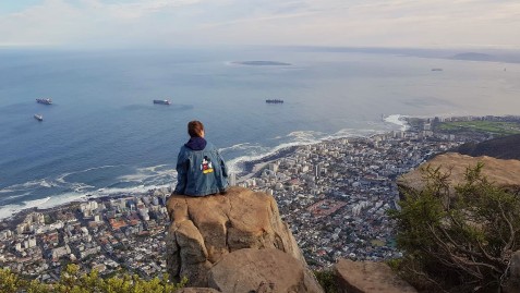 Christiane Kos Bild entstand auf dem Lion Head in Kapstadt (Foto: Christiane Kos)