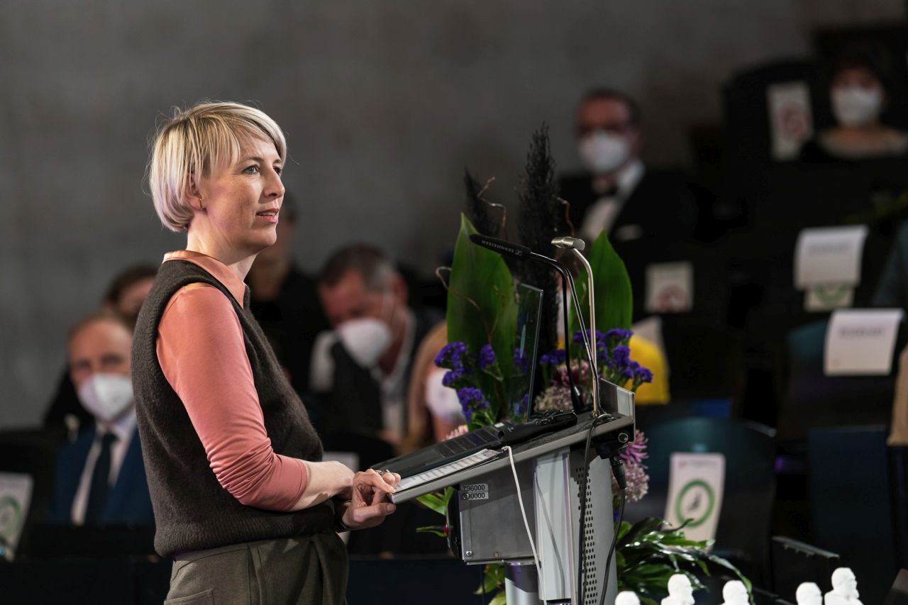 Katrin Habenschaden, Zweite Bürgermeisterin der Landeshauptstadt München, überbrachte ihre Wertschätzung für die Oskar-Nominierten