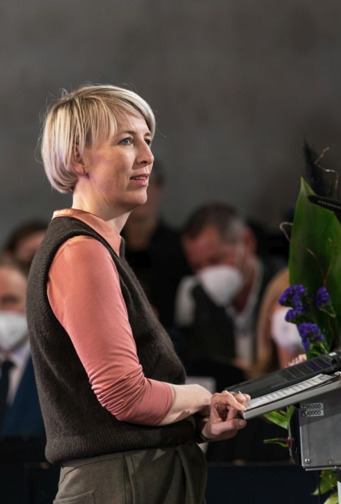 Katrin Habenschaden, Zweite Bürgermeisterin der Landeshauptstadt München, überbrachte ihre Wertschätzung für die Oskar-Nominierten