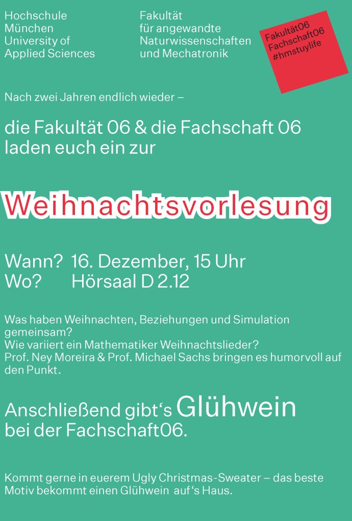 Weihnachtsvorlesung HM 2022 (Bild: Hochschule München) Weihnachtsvorlesung HM 2022
