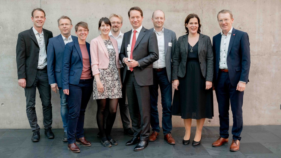 Gruppe Preisträger Stadtwerke Oskar Partner der Praxis
