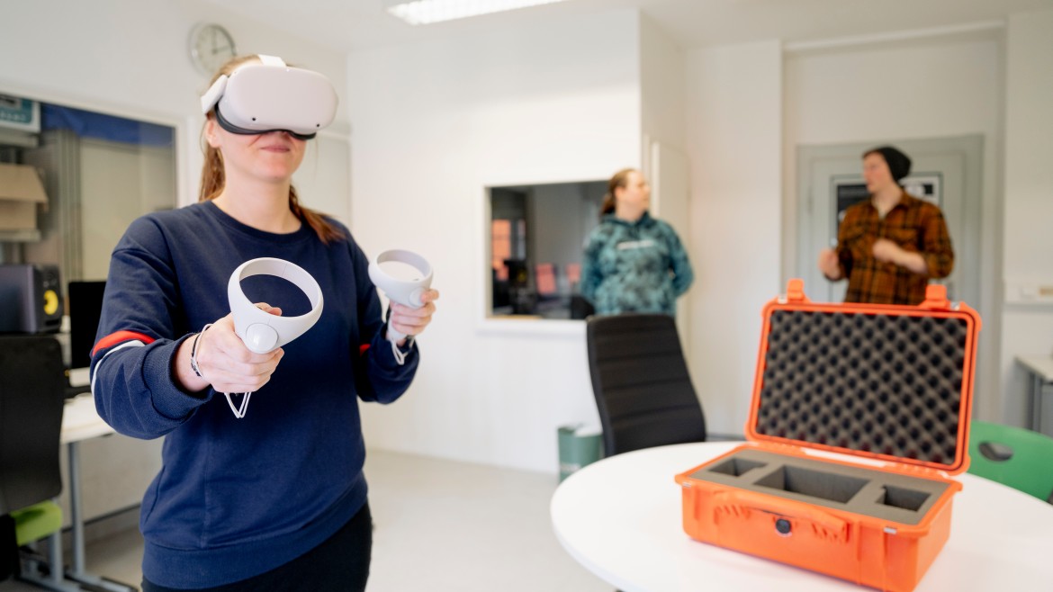 VR-Brille im Gaming Lab