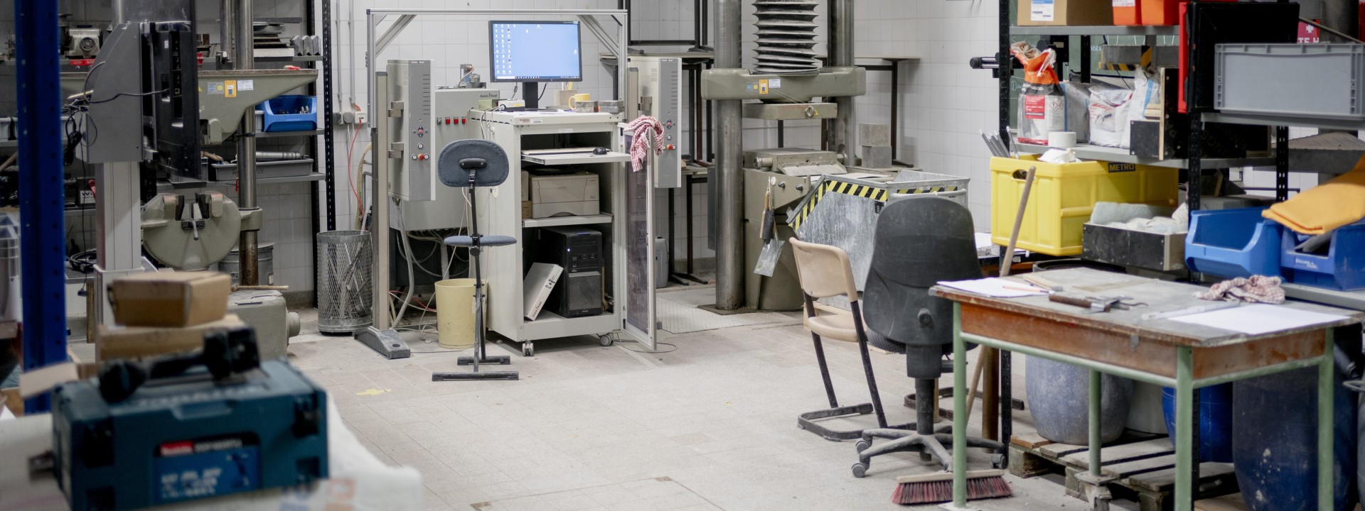 Baustofflabor Maschine