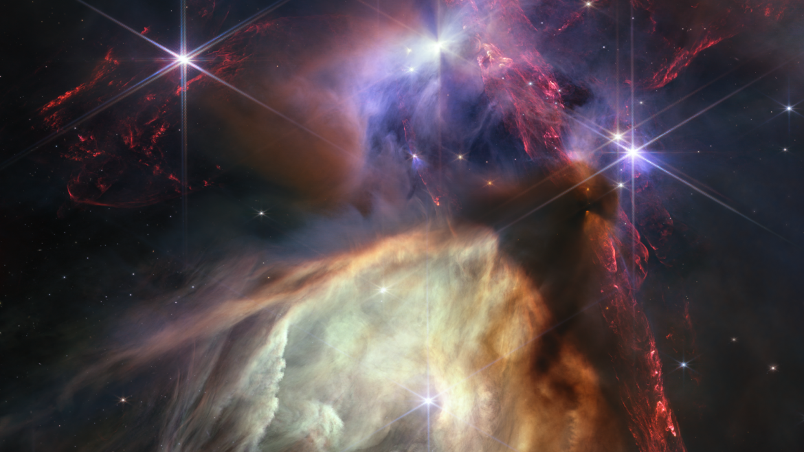 Analysetool zur Sternentstehung (Foto: Canadian Space Agency, ESA, NASA, STScI, K.Pontoppidan (STScI), Image processing: A. Pagan (STScI)) Analysetool zur Sternentstehung