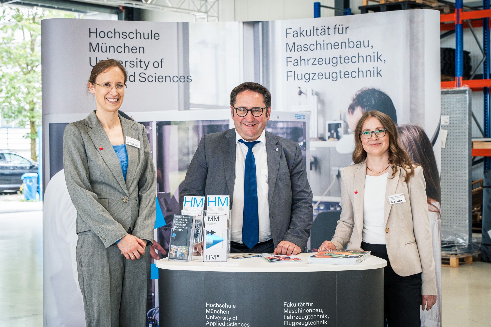 Claudia Burtscher, Tobias Gotthardt und Joanne Arkless