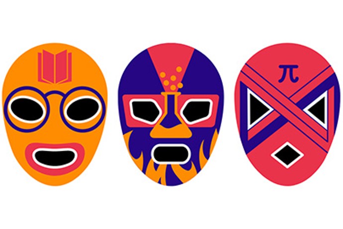 Bunte Masken, Logo des Science Slams