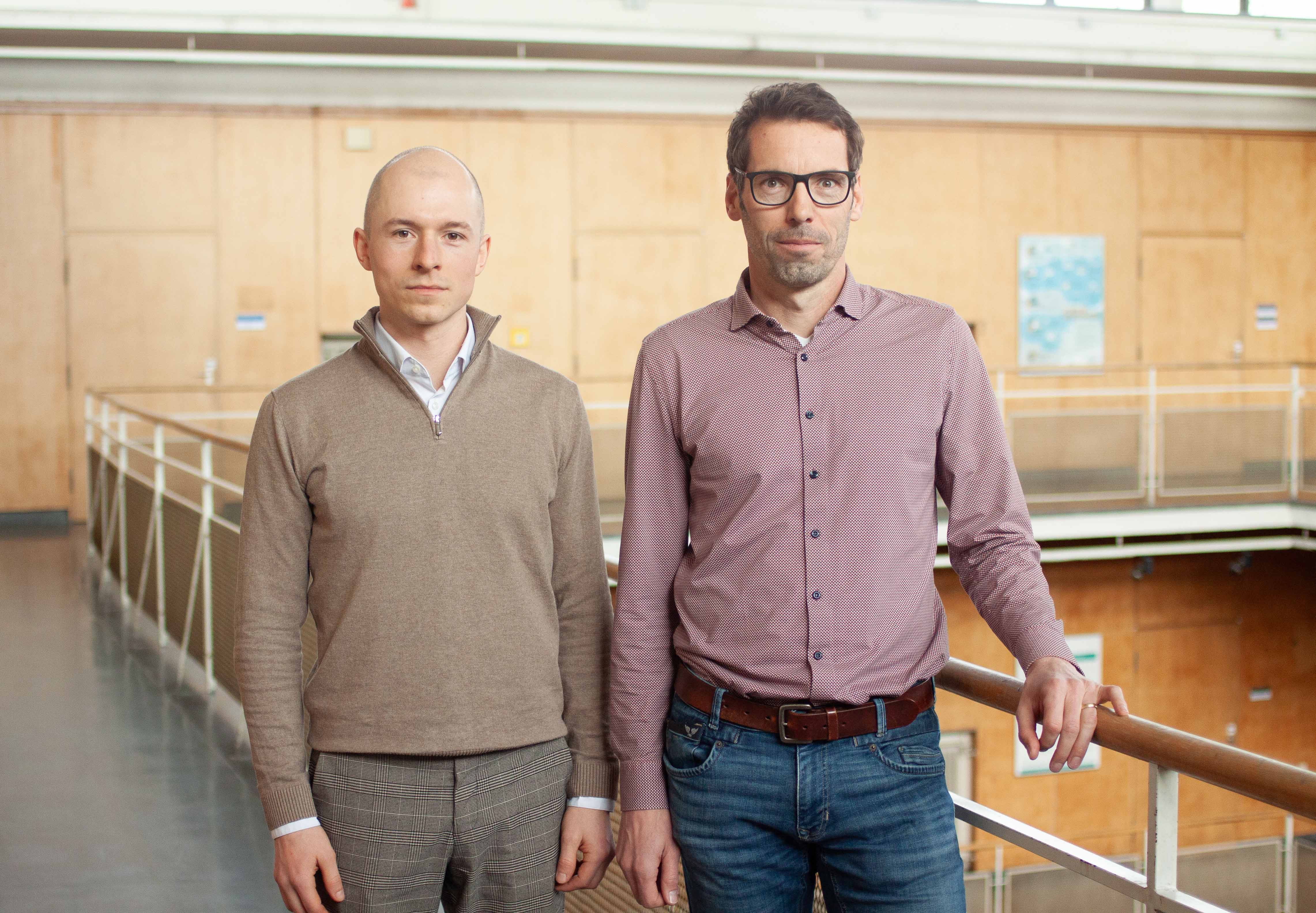 HM-Professor Martien Teich und wissenschaftlicher Mitarbeiter Sebastian Wernli