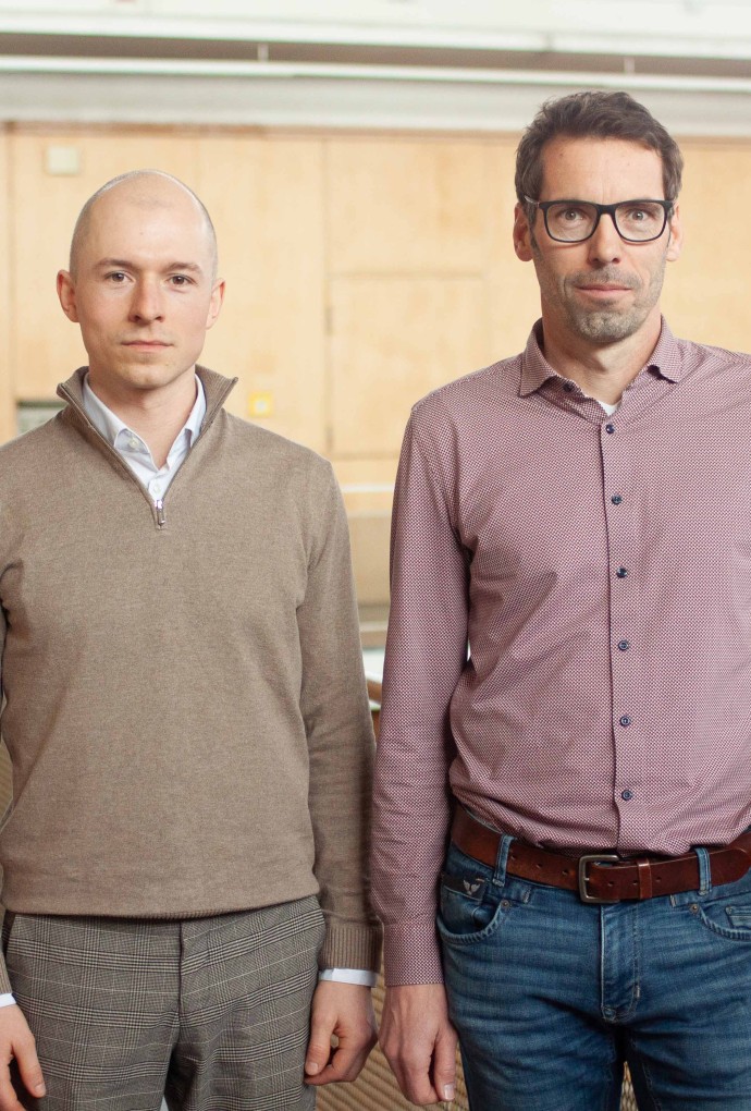 HM-Professor Martien Teich und wissenschaftlicher Mitarbeiter Sebastian Wernli