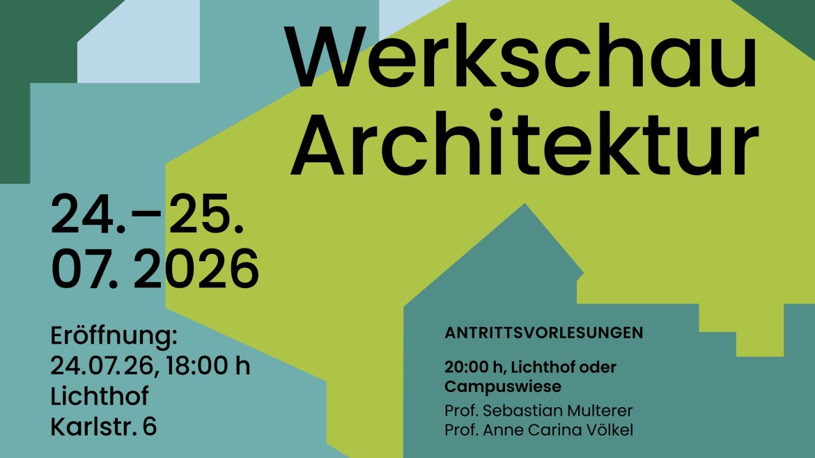 Plakat Werkschau Architektur