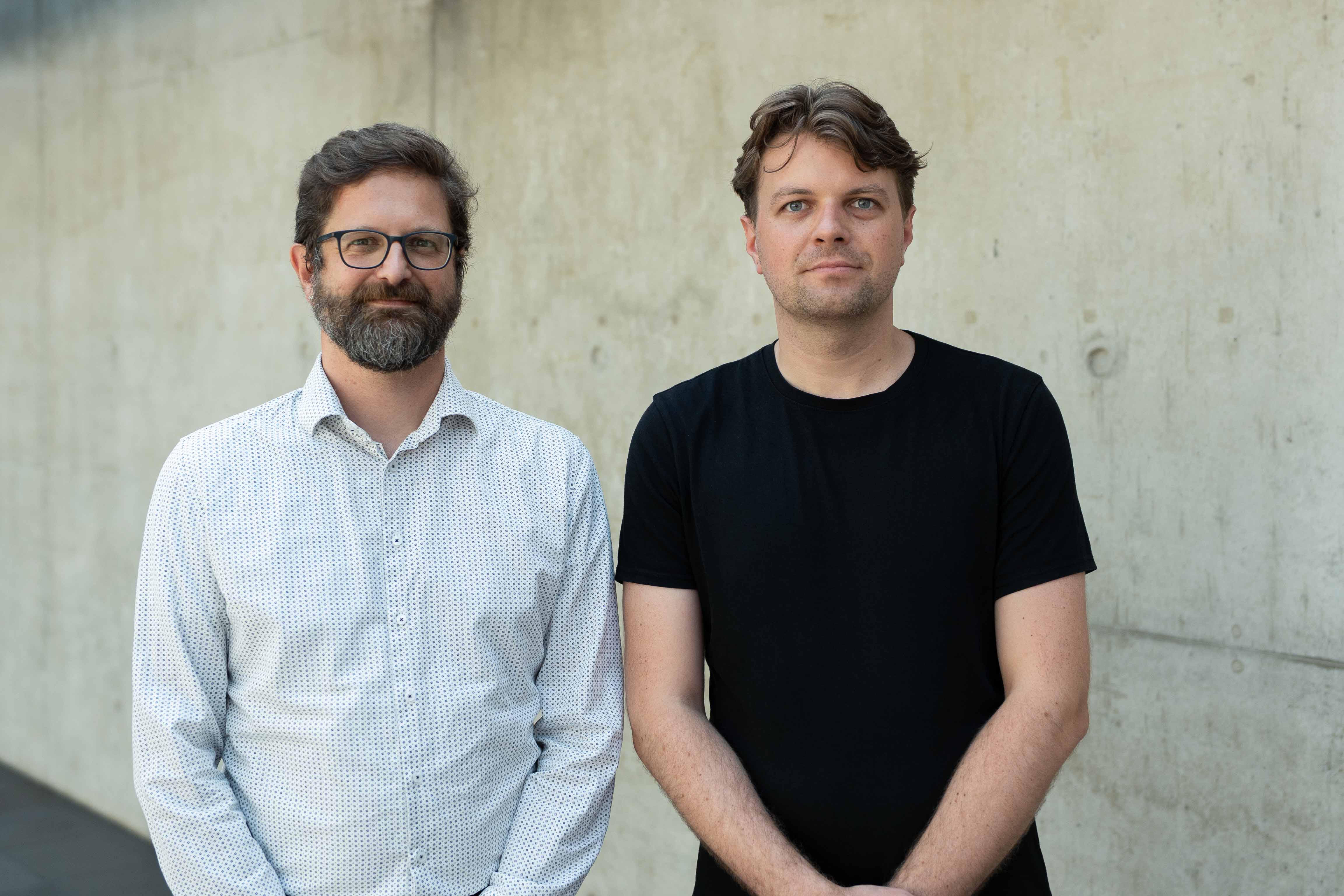 HM-Professor Oliver Bohlen und HM-Promovend Alexander Reiter (v.l.n.r.)