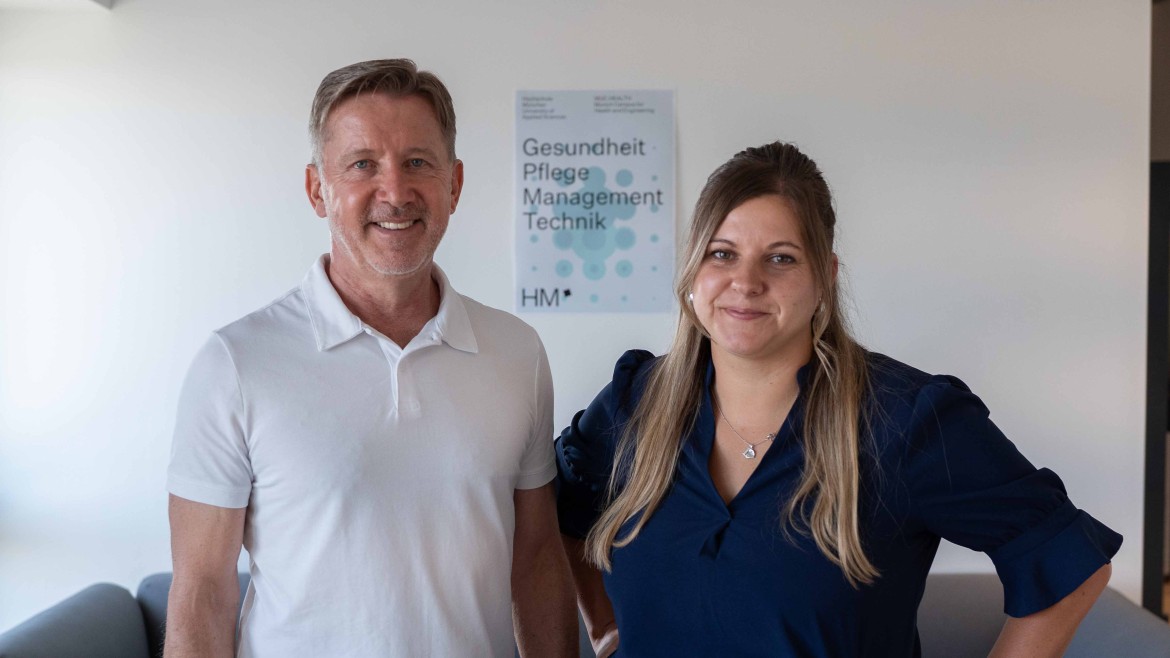 Prof. Dr. Markus Witzman und Isabel Hölscher