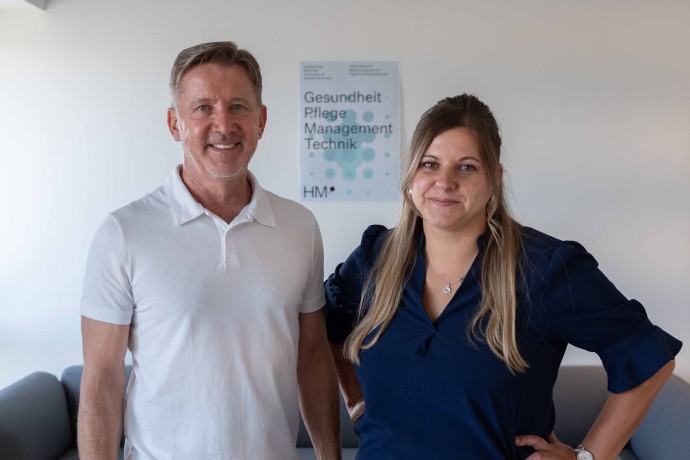Prof. Dr. Markus Witzman und Isabel Hölscher