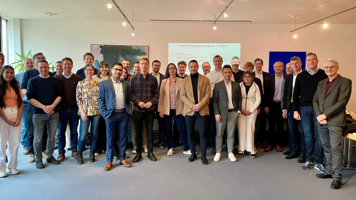 Gruppenfoto der CARRI-Promovierenden vom Forschungskolloquium