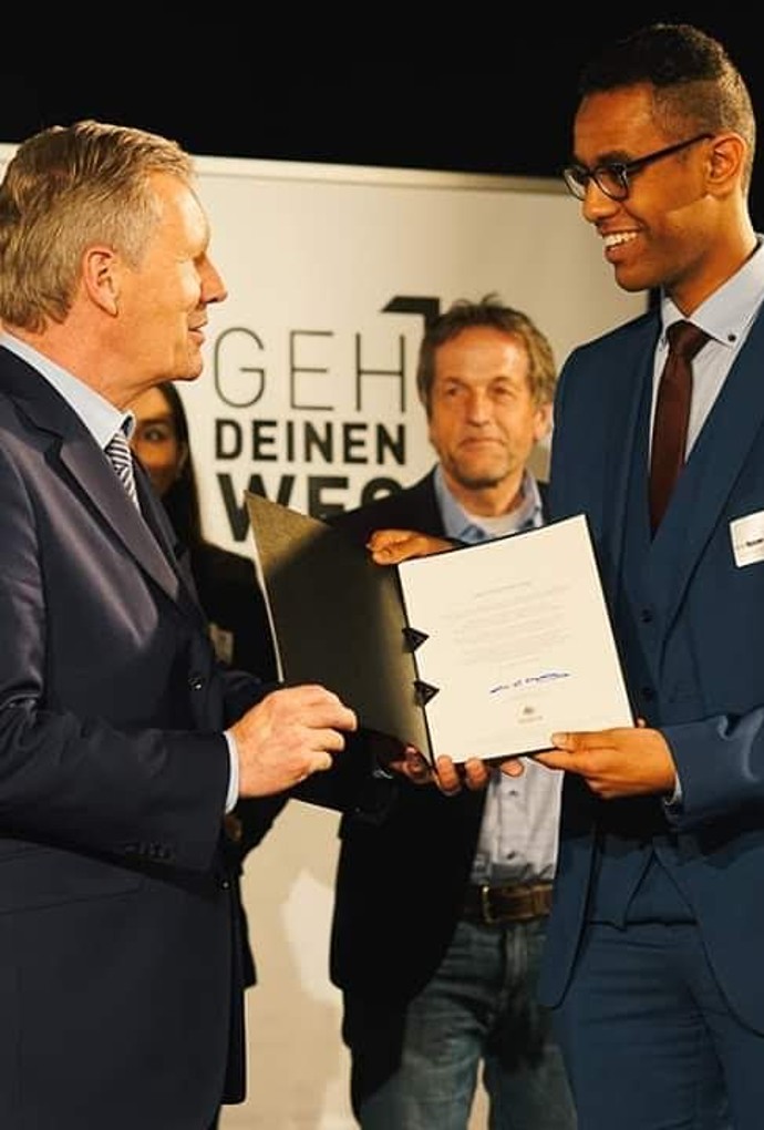 Billal Higo Auszeichnung Wulff