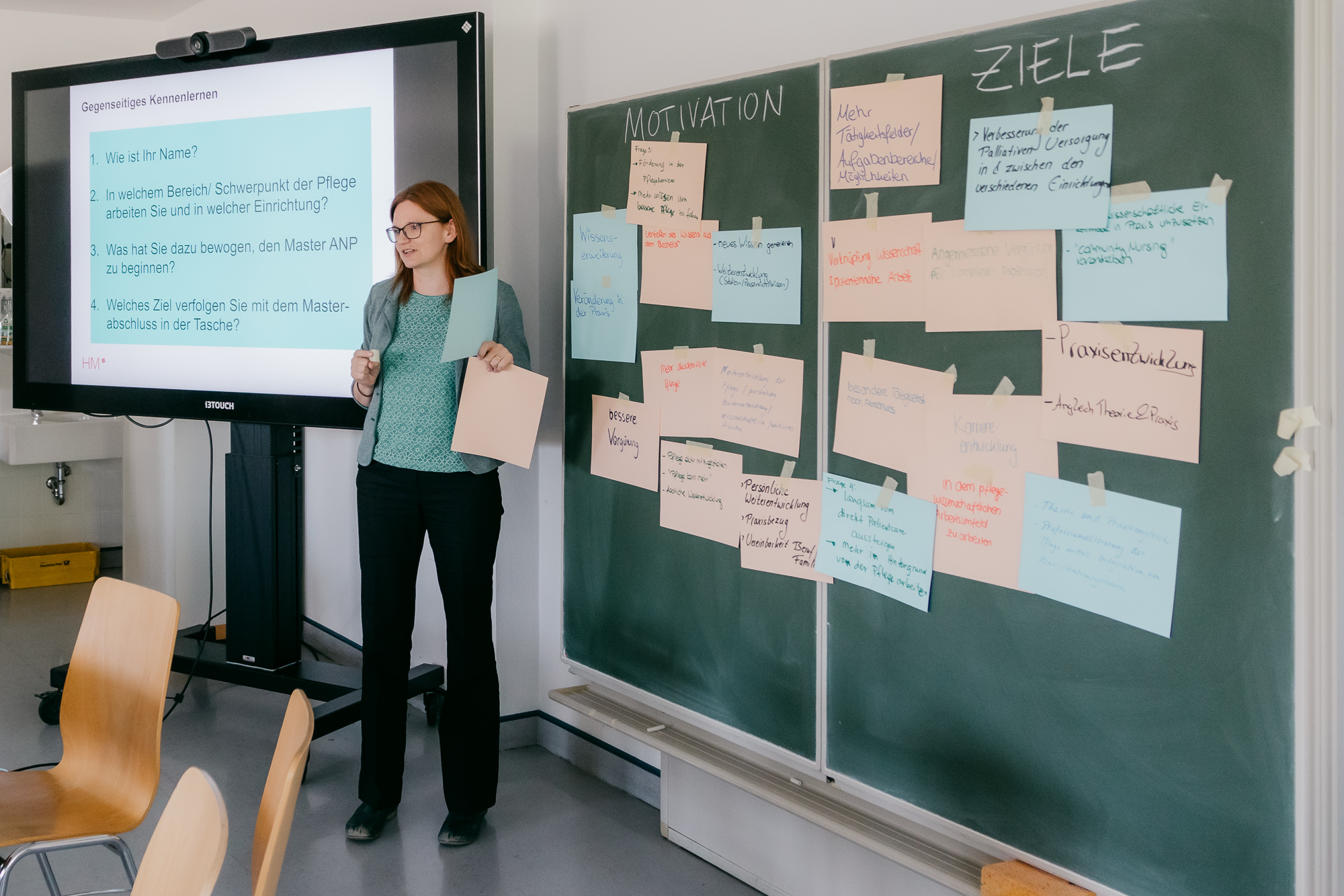 Studierende stellt ihre Motivation und ihre Ziele vor