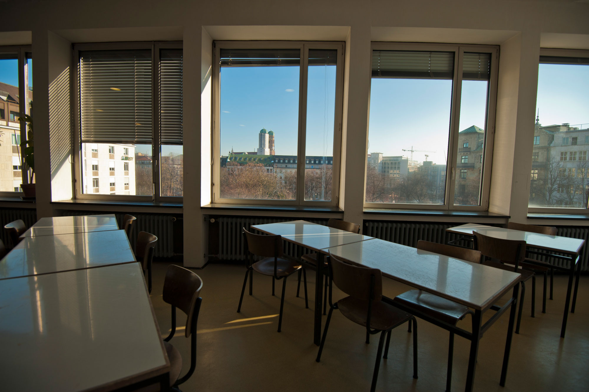 Blick auf die Frauenkirche vom Gebäude Karlstraße 6 aus