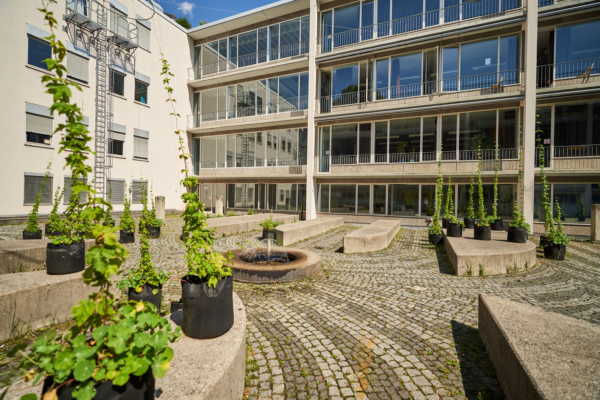 Innenhof des Gebäudes Karlstraße 6