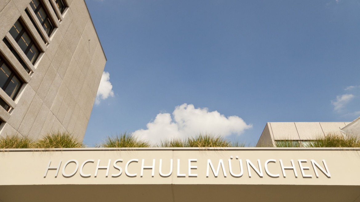 Schriftzug Hochschule München