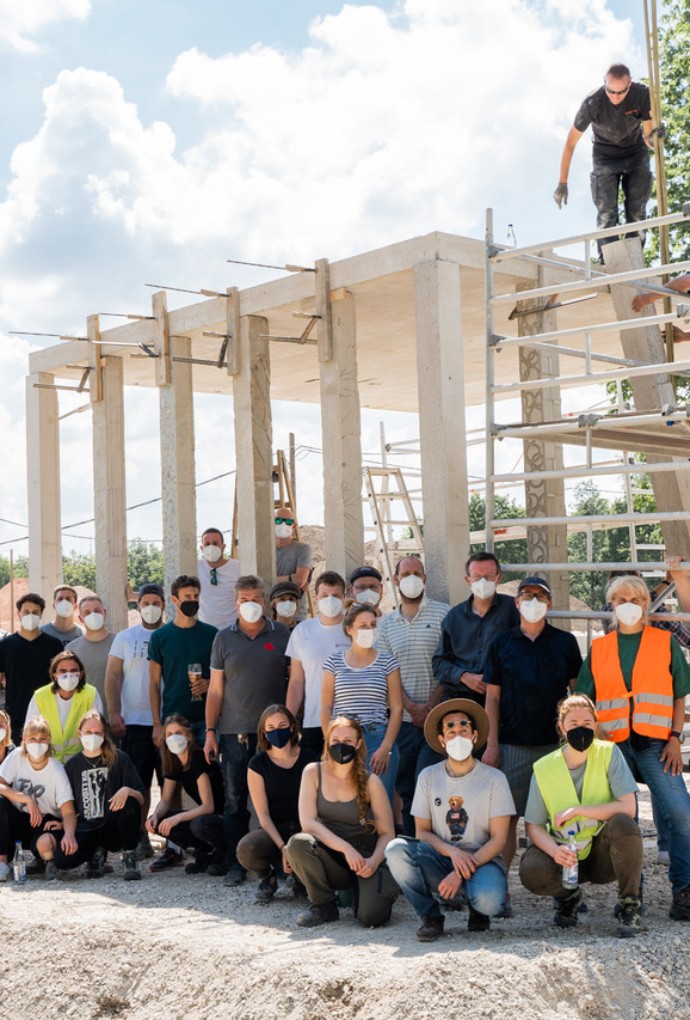 Betonprojekt in der Bayernkaserne - Hochschule München