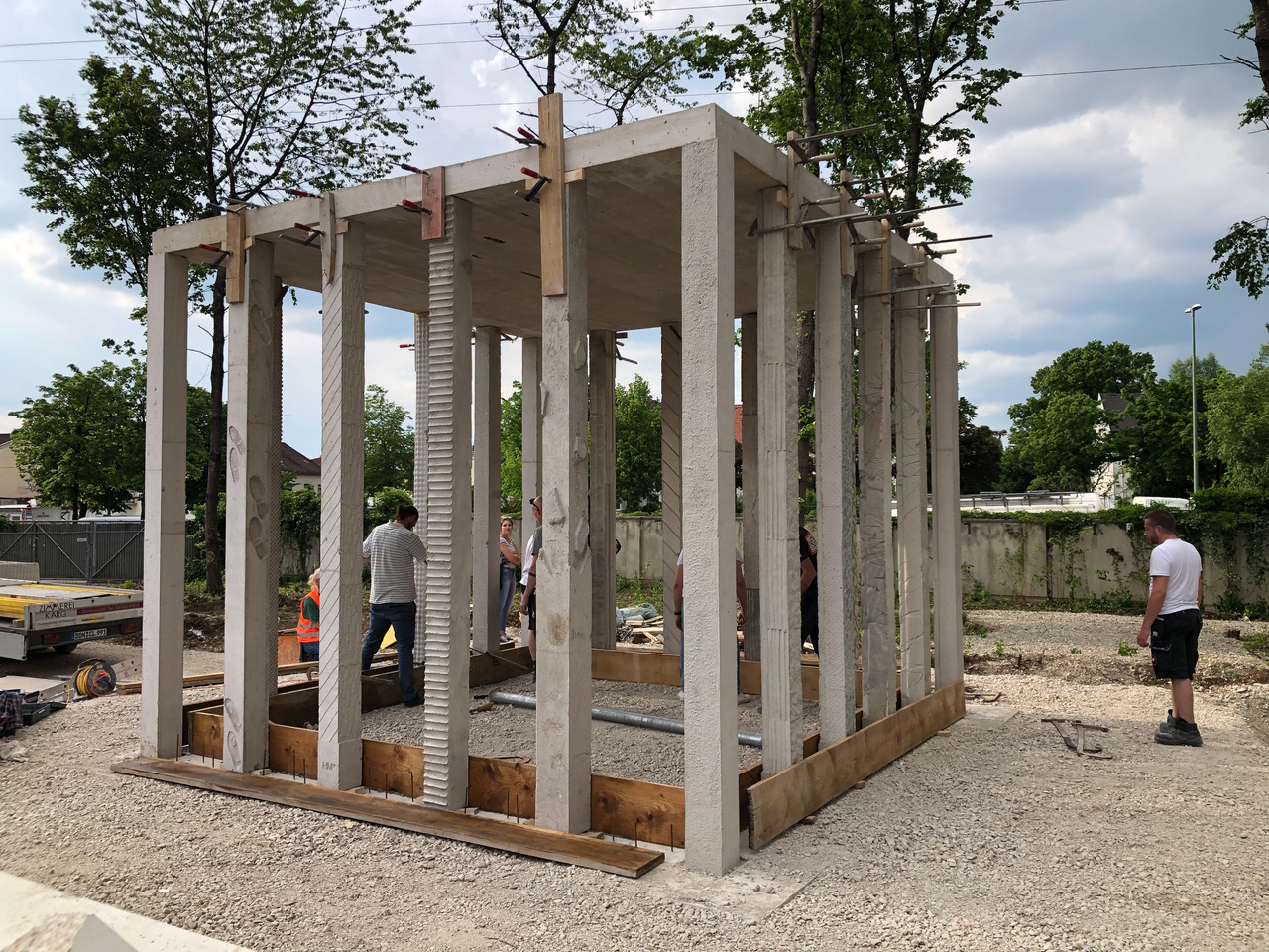 Betonprojekt in der Bayernkaserne - Hochschule München