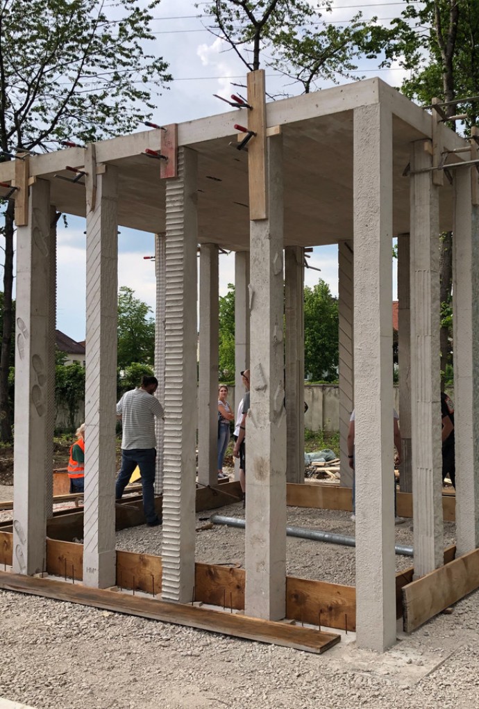 Betonprojekt in der Bayernkaserne - Hochschule München