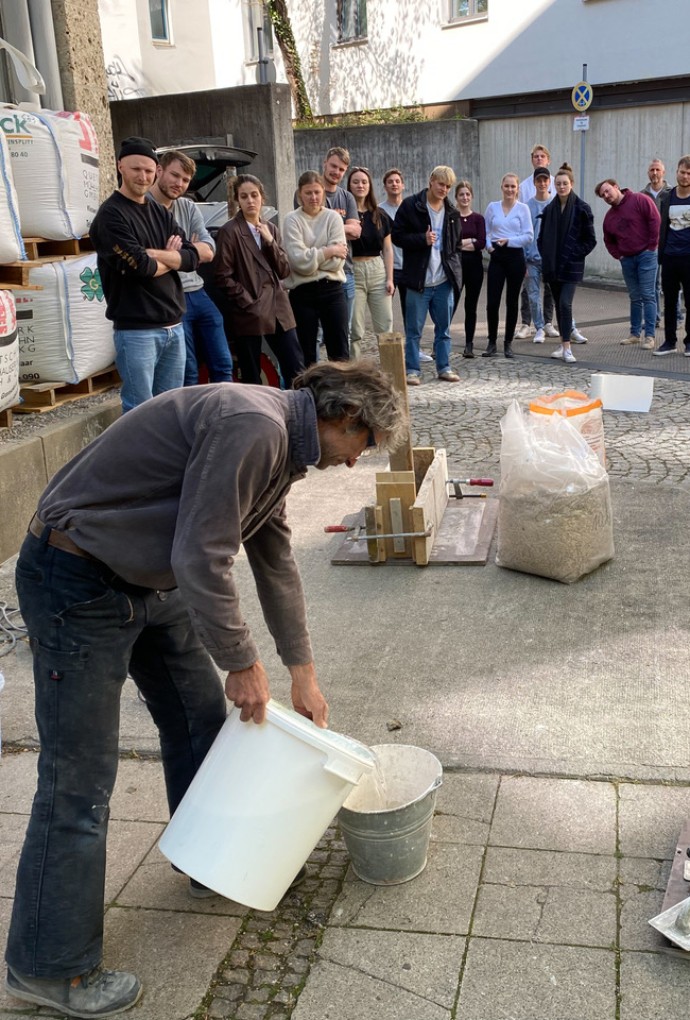 Betonprojekt in der Bayernkaserne - Hochschule München