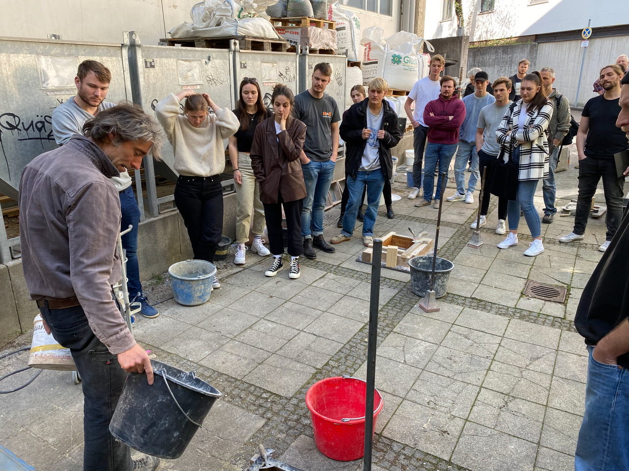 Betonprojekt in der Bayernkaserne - Hochschule München