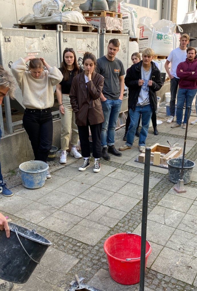 Betonprojekt in der Bayernkaserne - Hochschule München