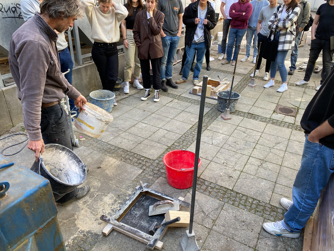 Betonprojekt in der Bayernkaserne - Hochschule München