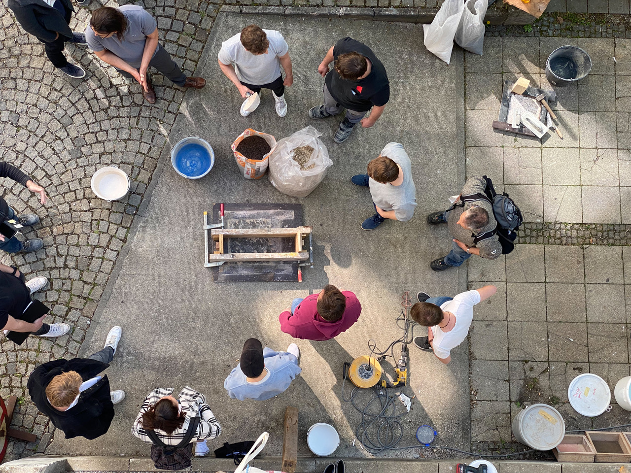 Betonprojekt in der Bayernkaserne - Hochschule München