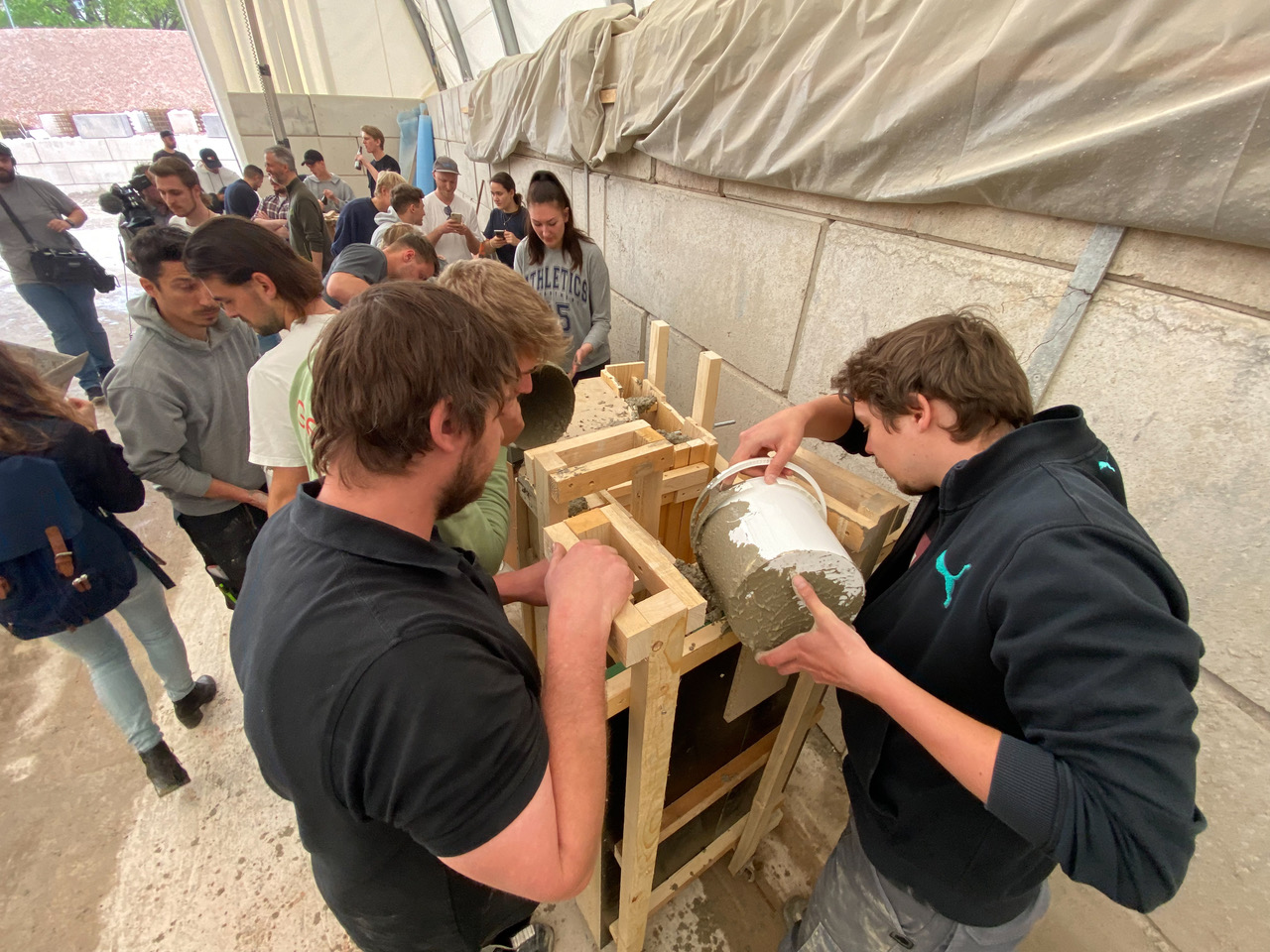Betonprojekt in der Bayernkaserne - Hochschule München