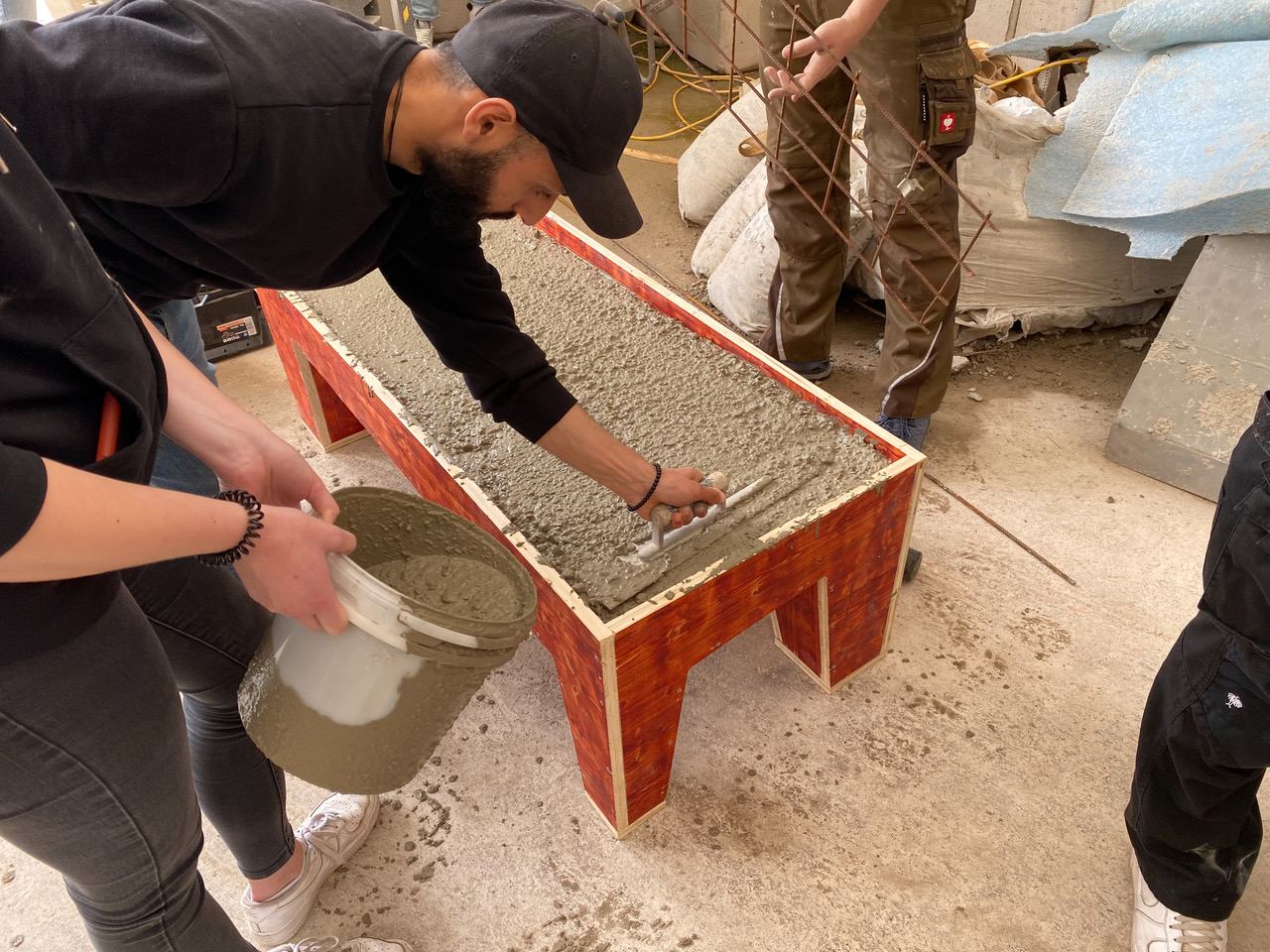 Betonprojekt in der Bayernkaserne - Hochschule München